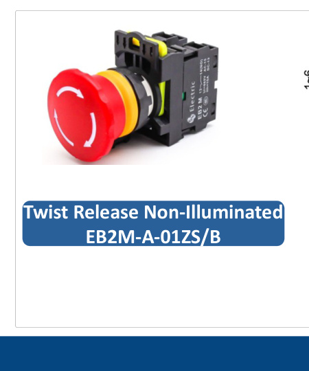 Emergency Stop Twist Release Variant B EB2M-A-01ZS/B