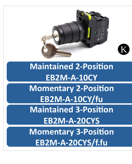 Keylock with Spring Return EB2M-A-10CY