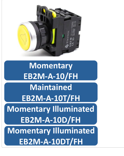 Flush Push Button with FH Marker EB2M-A-10/FH