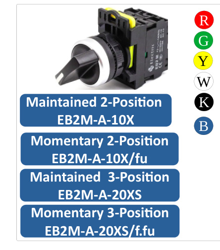 Short Lever Selector Switch EB2M-A-10X
